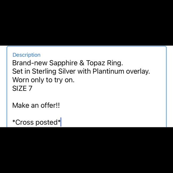 💙GORGEOUS GENUINE SAPPHIRE RING🎉 - Picture 5 of 9